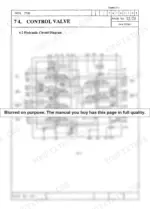7261f446-b-hydraulic-563 Link-belt 2650Q, 2700Q hydraulic circuit diagram for the control valve showing spool and port connections.