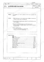 7261f446-b-procedures-87 Link-belt 2650Q, 2700Q lower mechanism section table of contents and safety procedures for crawler components.