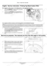 730272ab-b2-procedures-20 New Holland F5 Series service manual: procedures for finding Top Dead Center (TDC) with flywheel and damper diagrams.