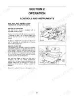 749f85f4-b-operations-26 New Holland TC48DA, TC55DA operator manual page for adjusting the tractor seat suspension and seat belt operation.