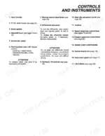 754eb435-b-controls-17 New Holland 55-66S, 60-66S, 65-66S, 70-66S, 80-66S, 70-66 HC, 80-66 HC controls and instruments list with pedal and lever descriptions.