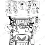 Bomag BW 80 AD-5, BW 90 AD-5, BW 100 ADM-5, BW 90 SC-5, BW 100 SC-5, BW 100 ACM-5, BW 100 SCC-5 display and control elements diagram