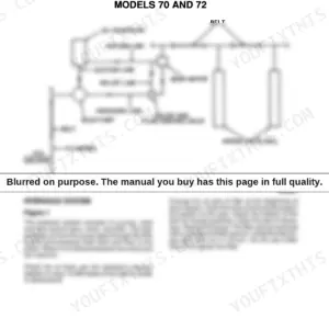 New Holland 70, 72 hydraulic system diagram showing gear pump, motor, reservoir, and maintenance procedures for belt throwers.