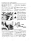 Ford 1215 manual page showing tractor seat, seat belt, ROPS components, and drawbar safety instructions.