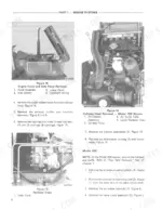 87942e4b-b4-procedures-16 New Holland 1920, 2120 engine hood removal, radiator drain, and cylinder head removal procedures with component diagrams.