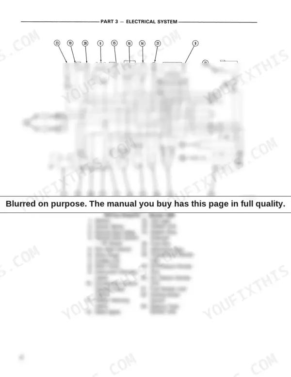 New Holland 1920, 2120 electrical system wiring diagram showing battery, starter, glow plugs, and instrument warning lights.