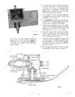 87a945a9-b-procedures-9 New Holland 438 gear box output shaft removal and assembly procedures with cross-section diagram of bevel and pinion gears.
