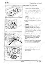 Bomag BW 100 AD-3, BW 120 AD-3, BW 100 AC-3, BW 120 AC-3 flushing travel circuit procedure
