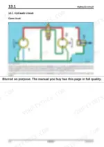 Bomag BF 300 C service training manual — hydraulics basics: teaching schematic of an open hydraulic circuit with pump and consumers