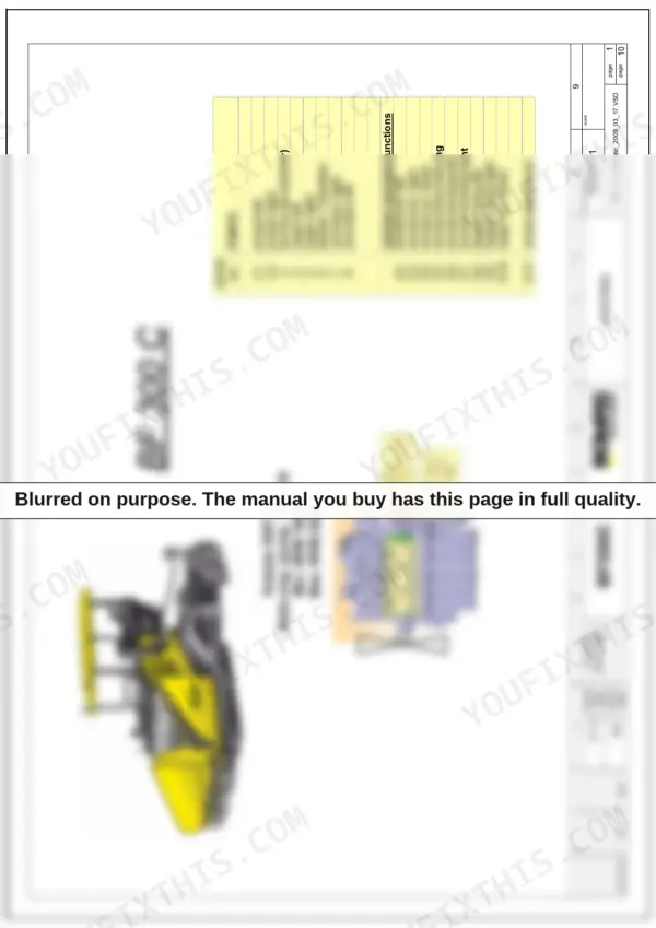 Bomag BF 300 C hydraulic pump overview table and Kubota engine pump drive diagram showing pump functions and cylinder operations.