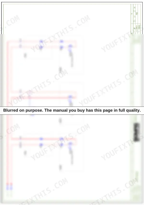 Bomag BF 300 C service training manual — e-plan wiring diagrams page, blurred preview