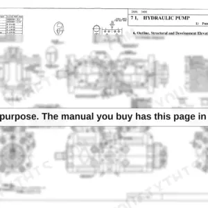 Link-belt 2800, 3400 hydraulic pump outline, structural, and development elevation diagrams with port specifications and mounting notes.