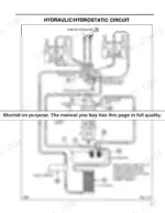 95af1f51-b-hydraulic-11 Ford CL-35, CL-45 hydraulic and hydrostatic circuit diagram showing pumps, control valve, cylinders, and oil cooler components.