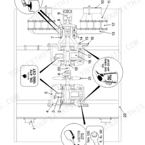 Bomag BW 216 DH-3, 219 DH-3, 225 D-3 drum repair overview exploded view diagram.