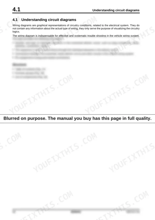Bomag BC 672 service manual page explaining how to read circuit and wiring diagrams