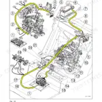 Bomag BW 161 ADO-5, BW 161 AC-5, BW 161 AD-5 wiring diagram showing engine electrical harness, power boards, and battery.