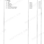 Link-belt 2650Q, 2700Q service manual table of contents for section 0, Explanation, listing items, codes, and revisions.