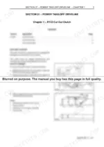 9a458cec-b2-procedures-33 New Holland 544, 548 P.T.O. cut out clutch torque check procedure, guard removal diagram, and special tool fabrication specs.