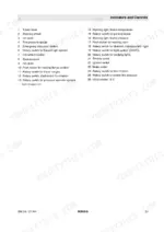 9d86c57c-b-controls-21 Bomag BW 24 RH, BW 27 RH, BW 24/27 RH operator manual page 21, list of indicators and controls with component labels.