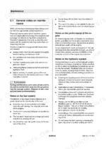 9d86c57c-b-maintenance-52 Bomag BW 24 RH, BW 27 RH, BW 24/27 RH maintenance manual page 52 covering general notes, fuel, engine, and hydraulic systems.