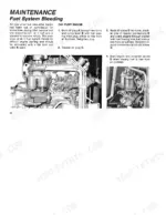 9e312a9e-b3-procedures-54 Fiat 70-90, 80-90 fuel system bleeding procedure with CAV pump engine photos and component labels.