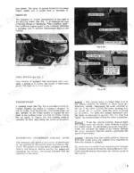 a00d35c9-b-operations-7 Ford 140 operator manual showing ammeter, light switch, parking brake operation, and hydrostatic transmission control lever.