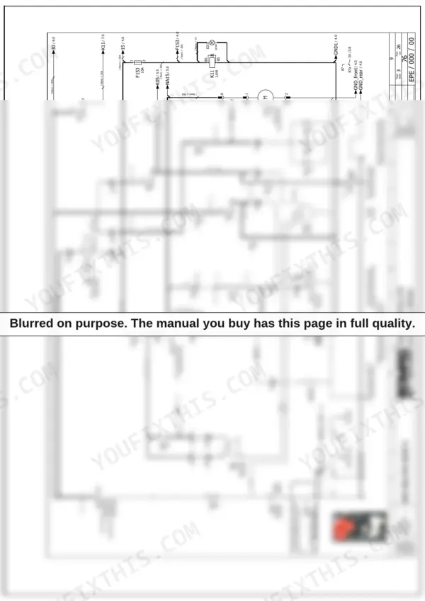 Bomag BW 80 AD-5, BW 90 AD-5, BW 100 ADM-5, BW 90 SC-5, BW 100 SC-5, BW 100 ACM-5, BW 100 SCC-5 electrical wiring diagram for starting unit.
