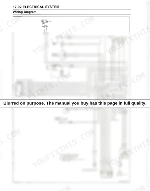 Kawasaki KVF700-A1, KVF700-B1, Prairie 700 4x4, KVF 700 4x4 electrical system wiring diagram showing meter, switches, and alternator.