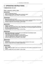 a4bb1e5a-b-safety-105 New Holland T4.65, T4.75 operating instructions page detailing basic machine commissioning safety warning rules.