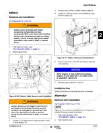 aa423960-b-procedures-247 Wacker Neuson SW16, SW17, SW20, SW21, ST28, ST31 battery removal and installation procedures with component diagrams.