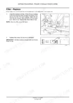aad2e8fc-b-procedures-123 New Holland SC180, SC230, SC260, SC380, SC430 exploded view of main frame variable drive hydraulic power system components.