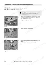 aaf34d51-b-procedures-210 Bomag BW 161 AC-50, BW 161 AD-50, BW 161 ADO-50 diesel engine injection pump disassembly and service procedure steps.