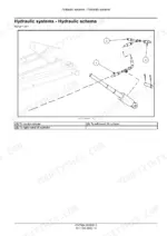 aed7e760-b-hydraulic-51 New Holland ProTed 3417, 3625, 3836 hydraulic schema diagram showing lift cylinder hose connections.