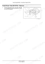 aed7e760-b-procedures-38 New Holland ProTed 3417, 3625, 3836: Procedure to remove the front Power Take-Off (PTO) shaft locking sleeve.