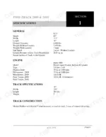 asv-2800-2810-posi-track-crawler-tractor-operator-and-service-manual-0308-382-specs-7.webp ASV 2800, 2810 specifications table including general dimensions, Isuzu 4JB1 engine data, and track construction details.