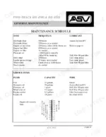 asv-hd-to-4520-posi-track-crawler-tractor-operator-manual-maintenance-31.webp ASV HD 4500, HD 4520 maintenance schedule, fluid capacities, and engine oil viscosity temperature chart.