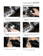 ASV RC-30 service manual procedures for removing and installing the operator enclosure ignition switch and electrical connector.