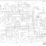 ASV RCV electrical schematic 0201-217 showing dash, console, fuse panel, and engine wiring connections with wire color descriptions.