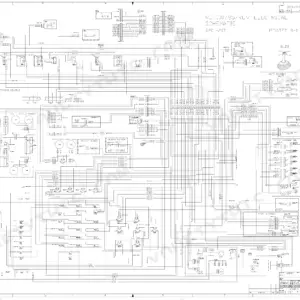ASV RCV electrical schematic 0201-217 showing dash, console, fuse panel, and engine wiring connections with wire color descriptions.