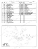 ASV SC-50 Chassis and R.O.P.S. assembly parts list, exploded view diagram, and wire harness reference table.