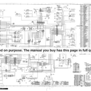 Sumitomo LS-2800CII electrical wiring diagram showing monitor, sensors, relays, and corresponding parts list table.