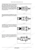 b4d772d1-b-hydraulic-122 New Holland P2080, P2085 hydraulic system diagram showing solenoid controlled cartridge valve symbols and descriptions.