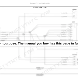 New Holland P2080, P2085 electrical wiring diagram showing power connections for Tractor ISOBUS, Flow System, ECU 1B, and TBH/MT power.