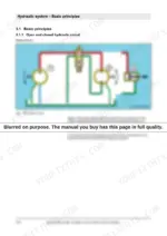 b561336d-b2-hydraulic-316 Bomag BC 672/772 hydraulic open circuit schematic showing pump, control valve and tank connections