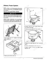 b5e25a27-b-procedures-157 Cmi RS-650 service manual procedures for removing and installing the muffler system and engine cover components.