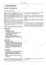 bc8259e1-b-maintenance-139 New Holland Boomer 33, Boomer 37 maintenance manual, general information, lubrication guidelines, and safety warnings.