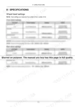 bc8259e1-b-specs-191 New Holland Boomer 33, Boomer 37 specifications table for front and rear wheel tread settings and torque requirements.