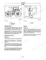 bccc60d6-b-operations-48 New Holland 8670, 8770, 8870, 8970 cab operation diagrams showing door handle, assist rails, and entry procedures.