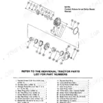 Bolens 1058-1858 hydrostatic drive train exploded view diagram showing pump and motor rotor components and parts list.