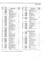 bolens-18322-tiller-attachment-parts-catalog-p-553542-parts-list-3.webp Bolens 18322 parts list table showing reference numbers, part numbers, and descriptions for hood, hitch, and tine components.